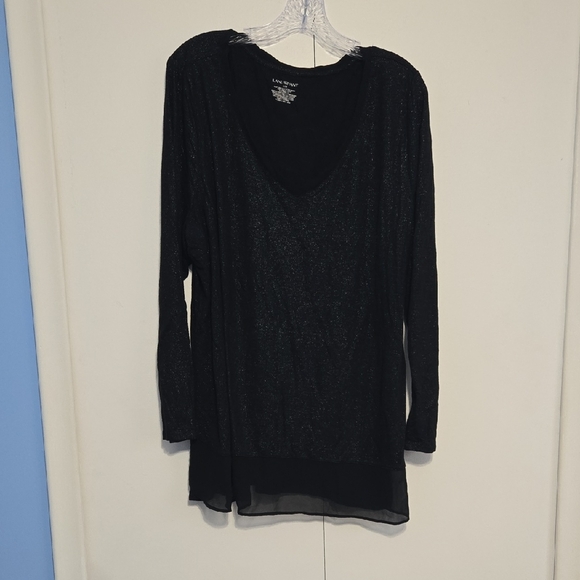 Lane Bryant Tops - Lane Bryant Black Long‎ Sleeve Blouse